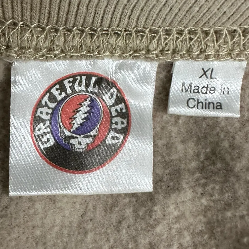 Grateful Dead Forever Grateful Tie Dye Crewneck Sweatshirt Size XL Teddy Bear - Image 7