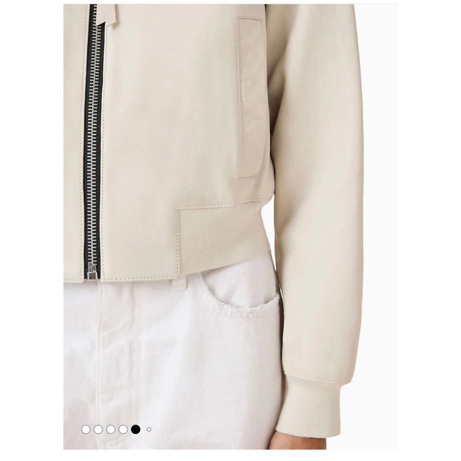 AllSaints Orten Leather Bomber Jacket - Image 11