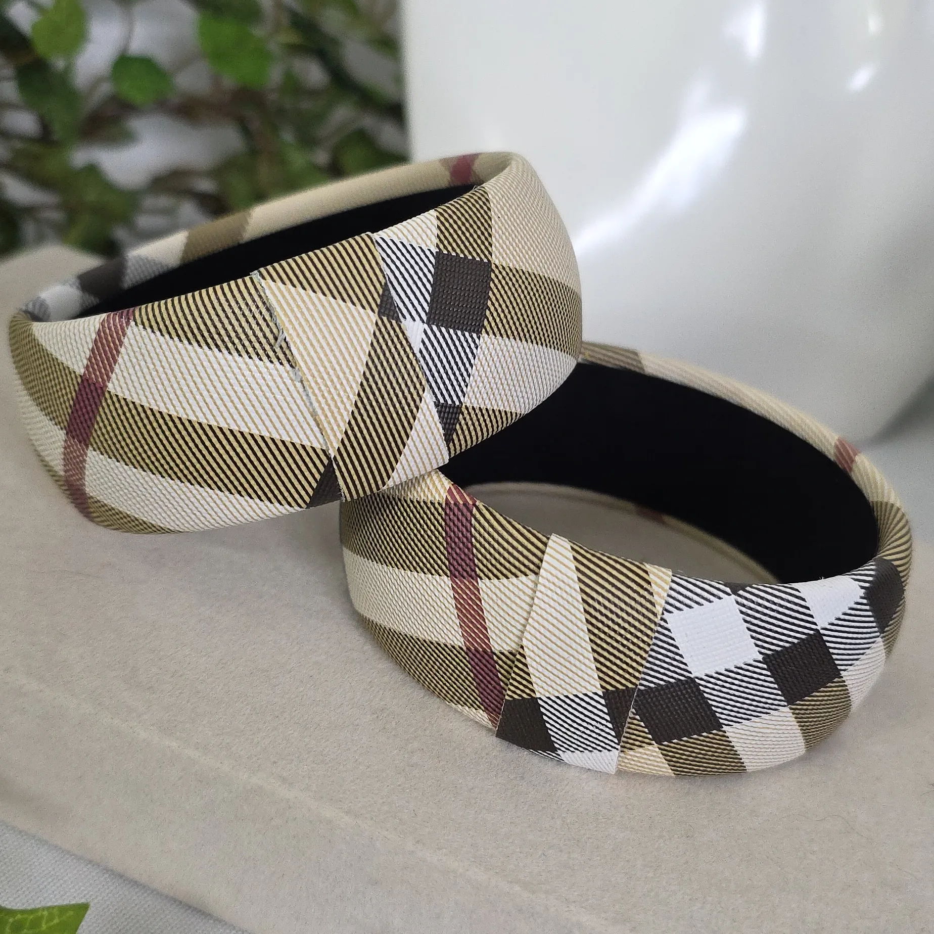 Bangle Bracelet Set Nova Check Plaid - Image 3