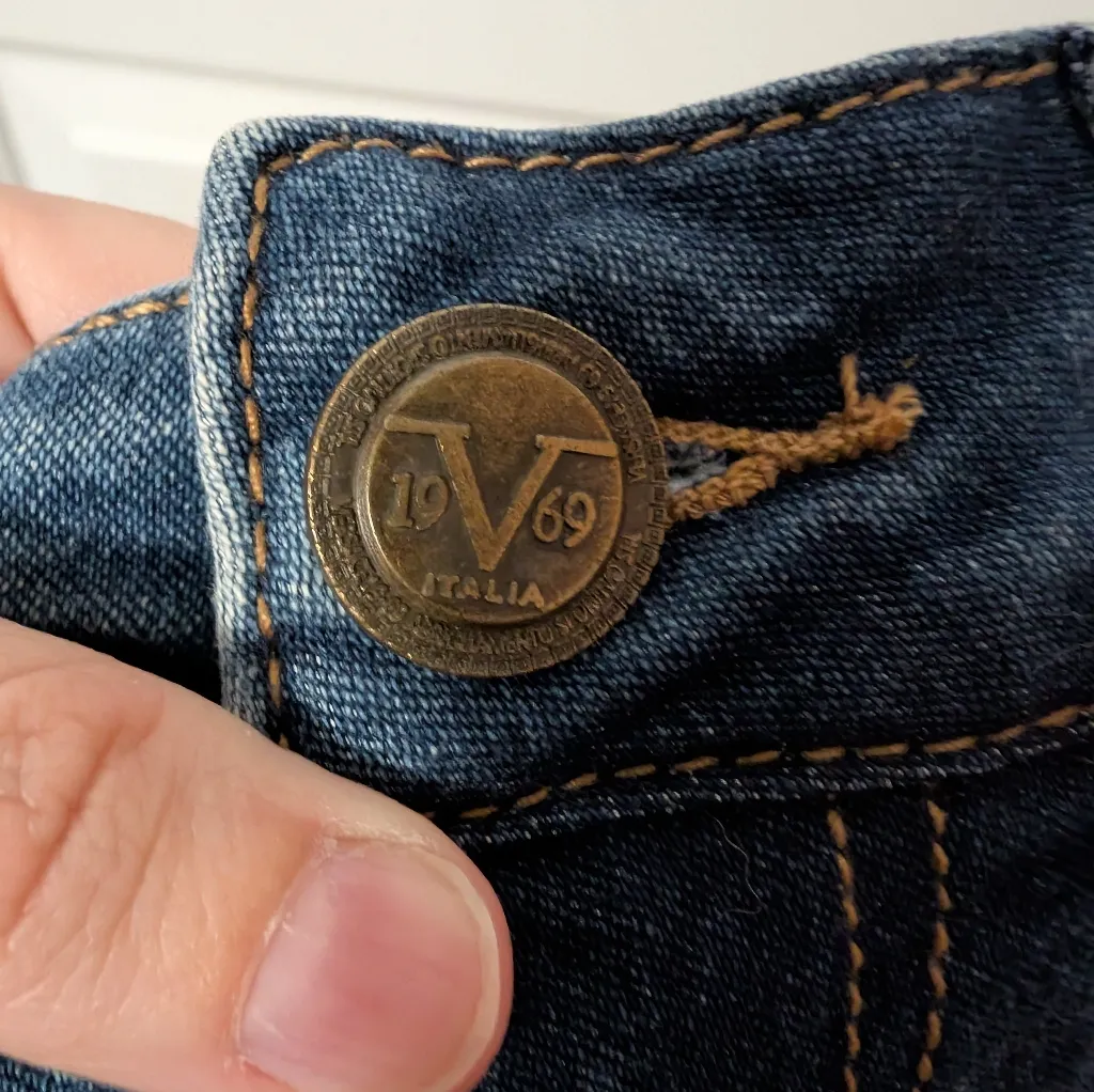 Versace V1969 Abbigliamento Sportivo SLR Skinny Jeans W26 Medium Wash Blue Size 26 - Image 5