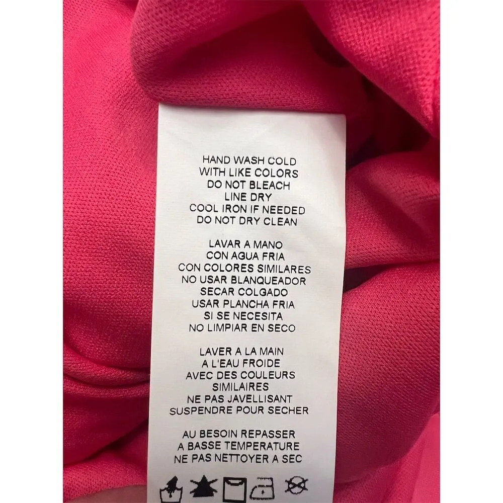 NWT Jump One Shoulder Cutout Jersey Gown Size 7 Fuschia Prom Dress - Image 10