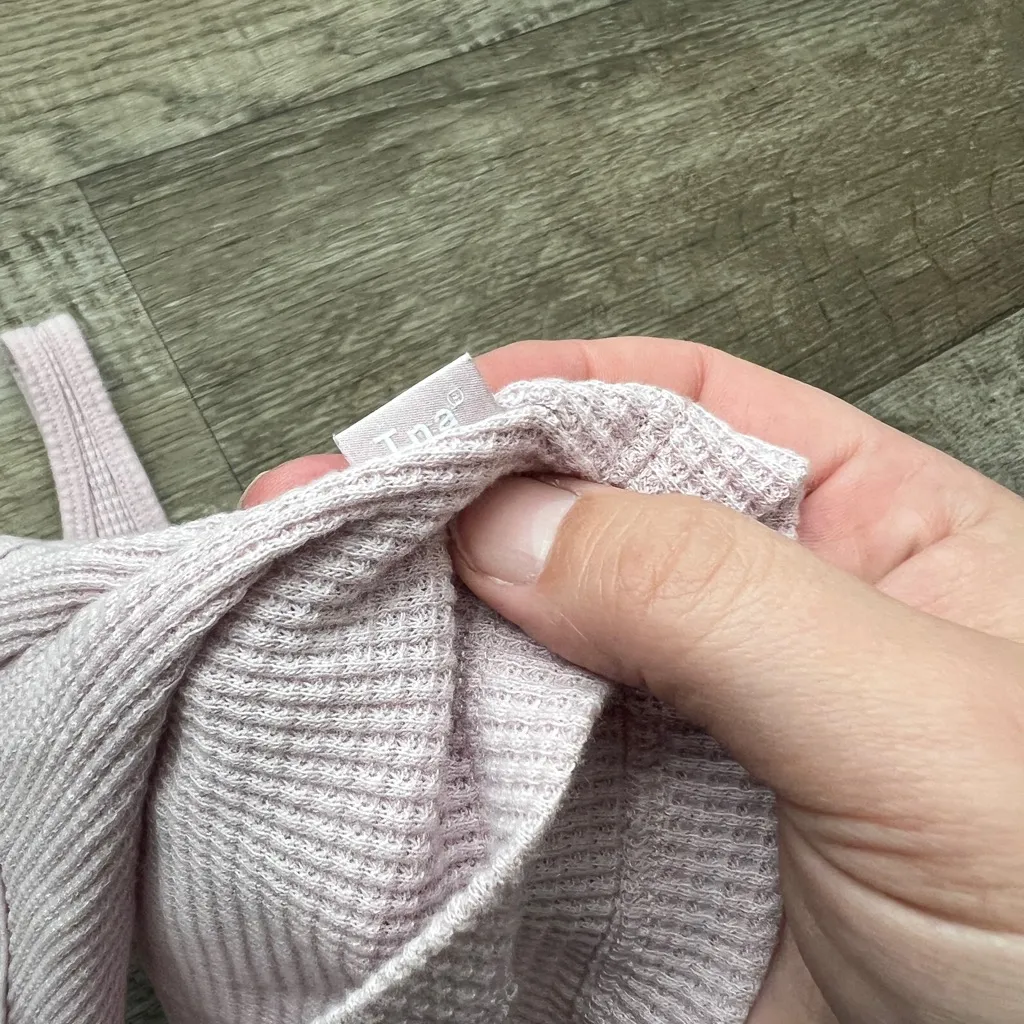 Tna Pink Ribbed waffle Women's Tank Top size xs - Image 8