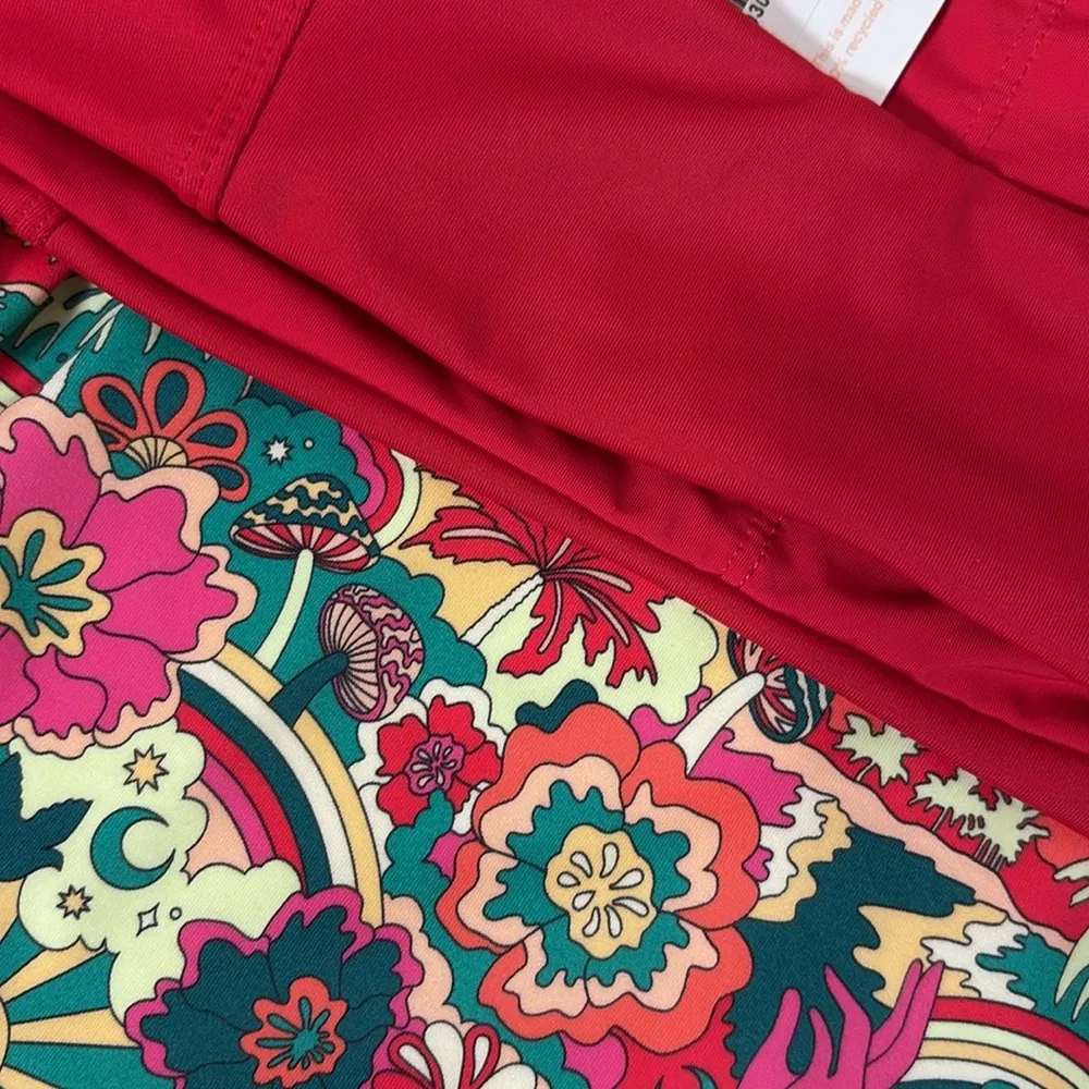 Andie Bikini Set Havana Top 90S High Waisted Bottom Red Multi‎ size L NWT/NWOT - Image 8