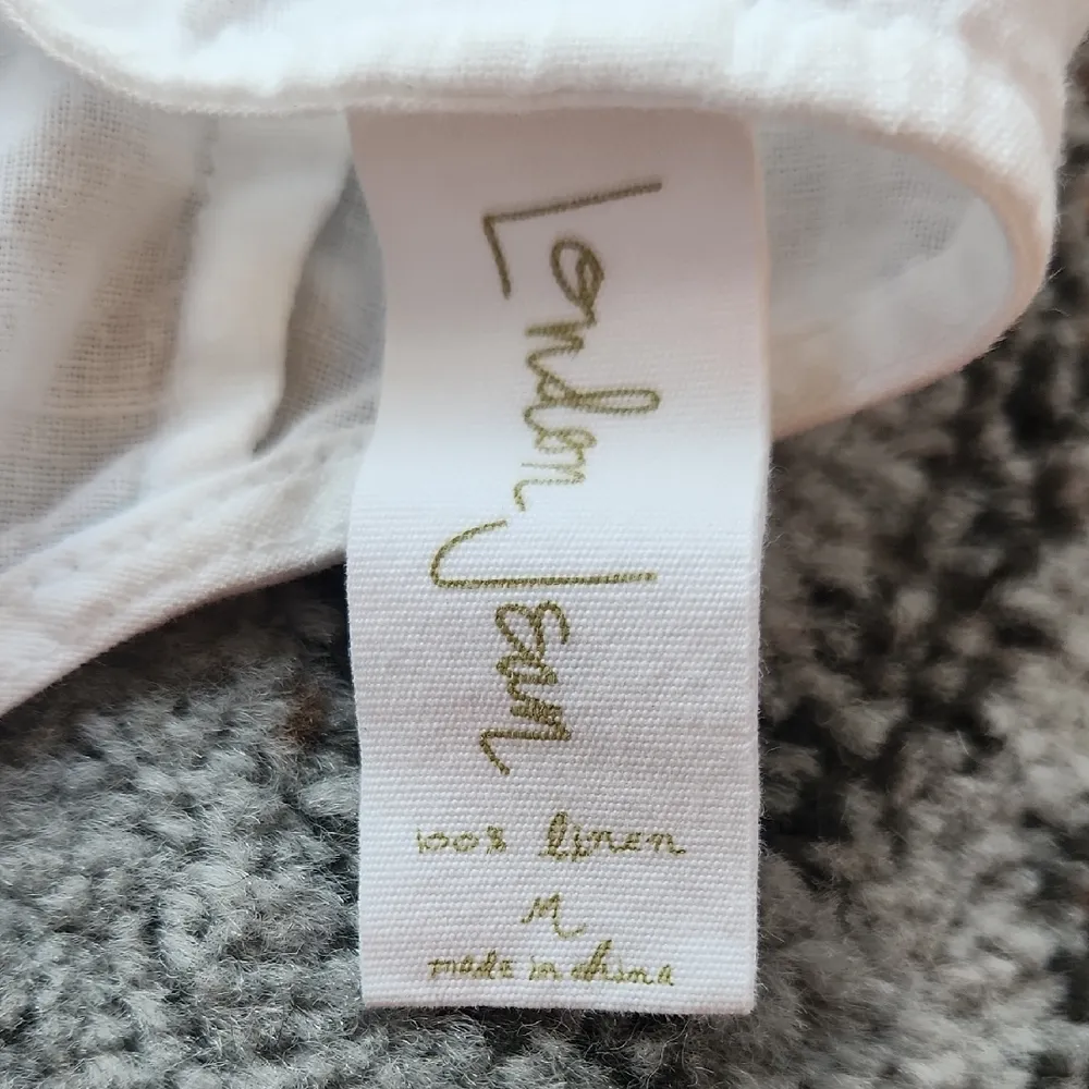 London Jean Halter Linen Romper White Medium - Image 2