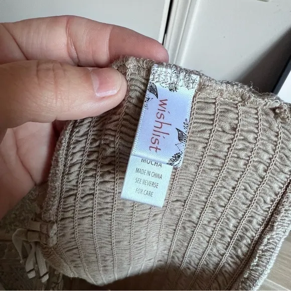 Wishlist Cross Back Lace Bralette mocha‎ - Image 4