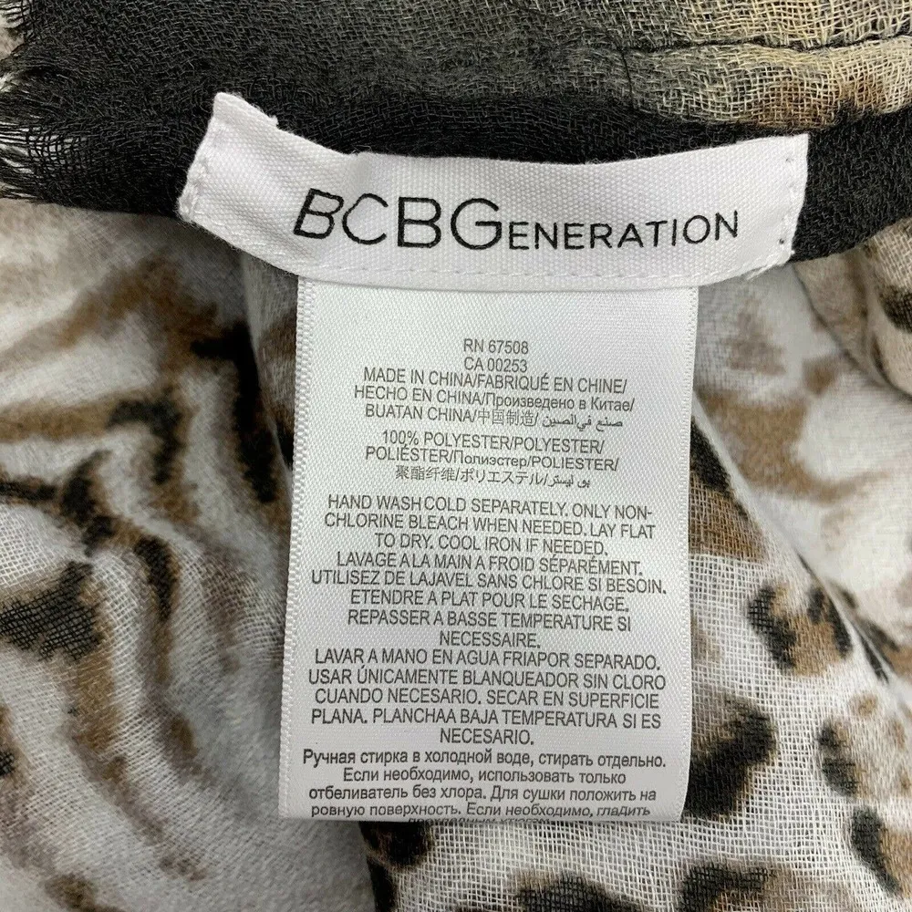 BCBGeneration Animal Print Infinity Scarf - Image 4