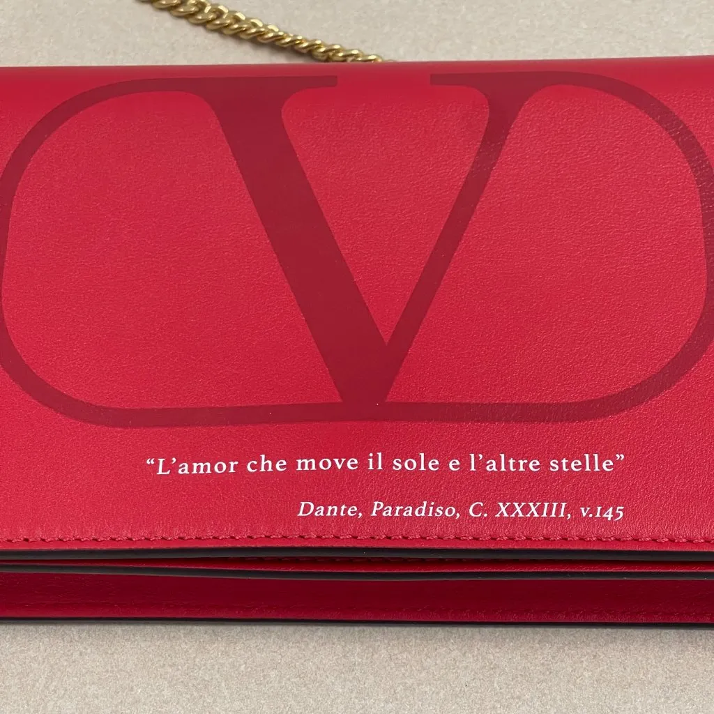 Valentino Garavani Love Lab Dante Paradiso Two Way Bag Red Leather - Preowned - Image 12