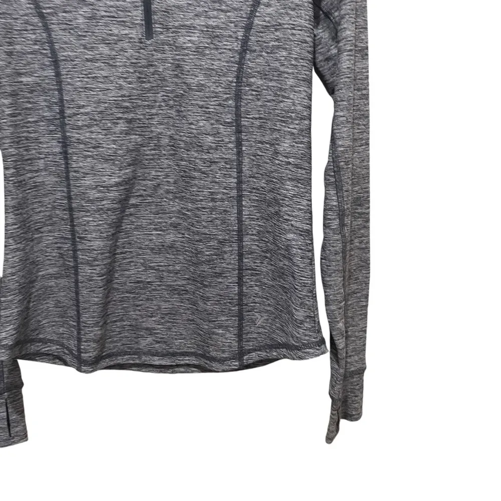 Old Navy Active Quarter Zip Long Sleeve Pullover Top Grey Size Smalll - Image 5