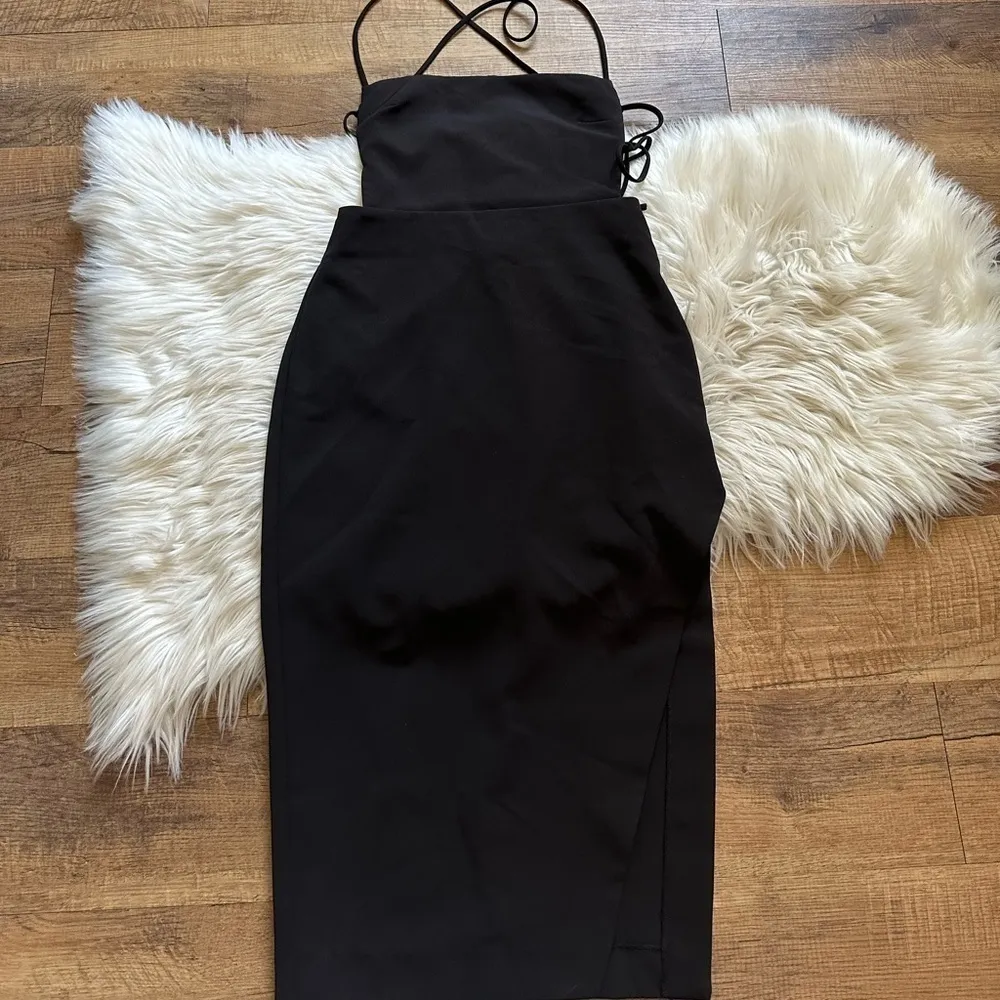 NBD Becky Midi Dress Black - Image 4