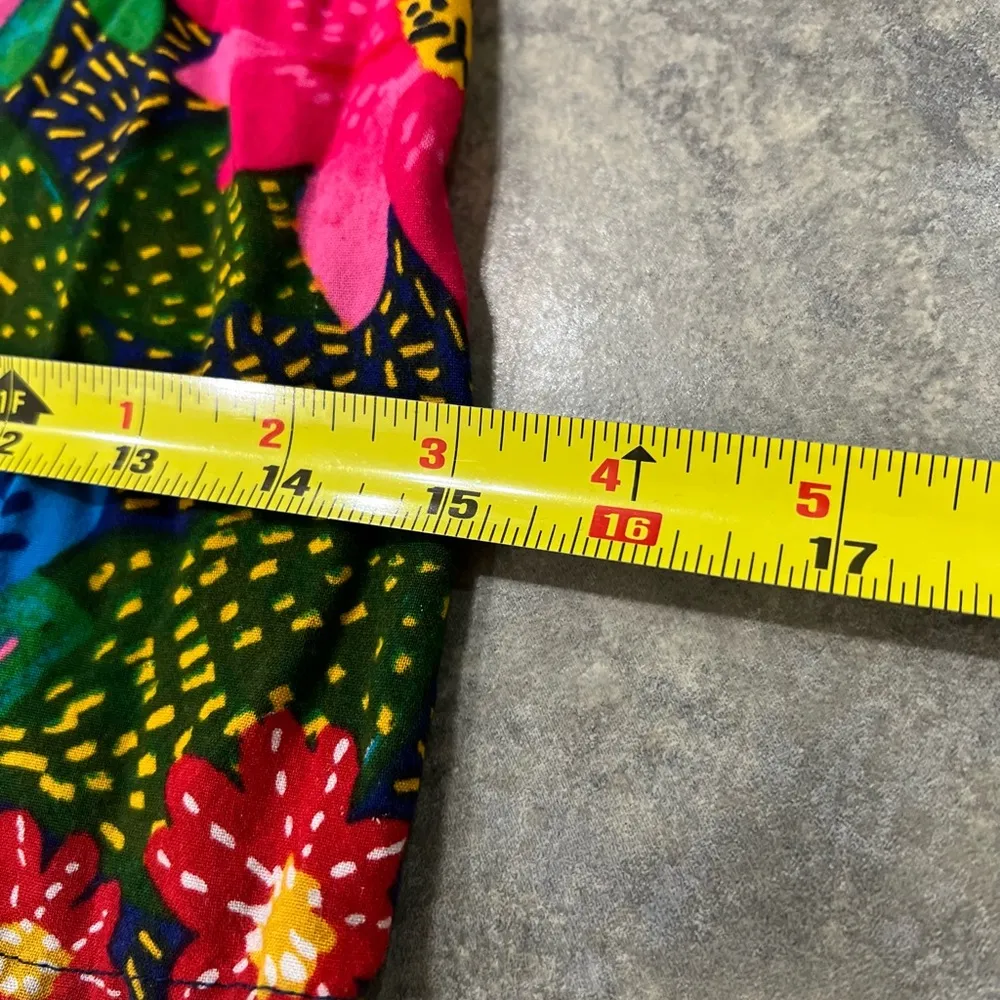 Patrons of Peace Extra Wide Leg Pants Med Tropical Beachy Vaca Resort Boho Hippi - Image 8