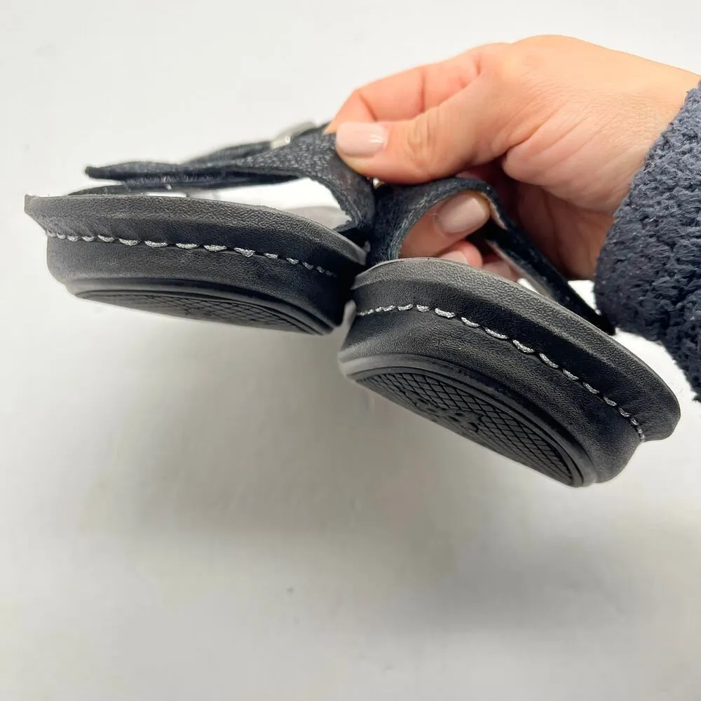 Alegria Women's Karmen Black Metallica Fun Wedge Sandal Size 37 - Image 5