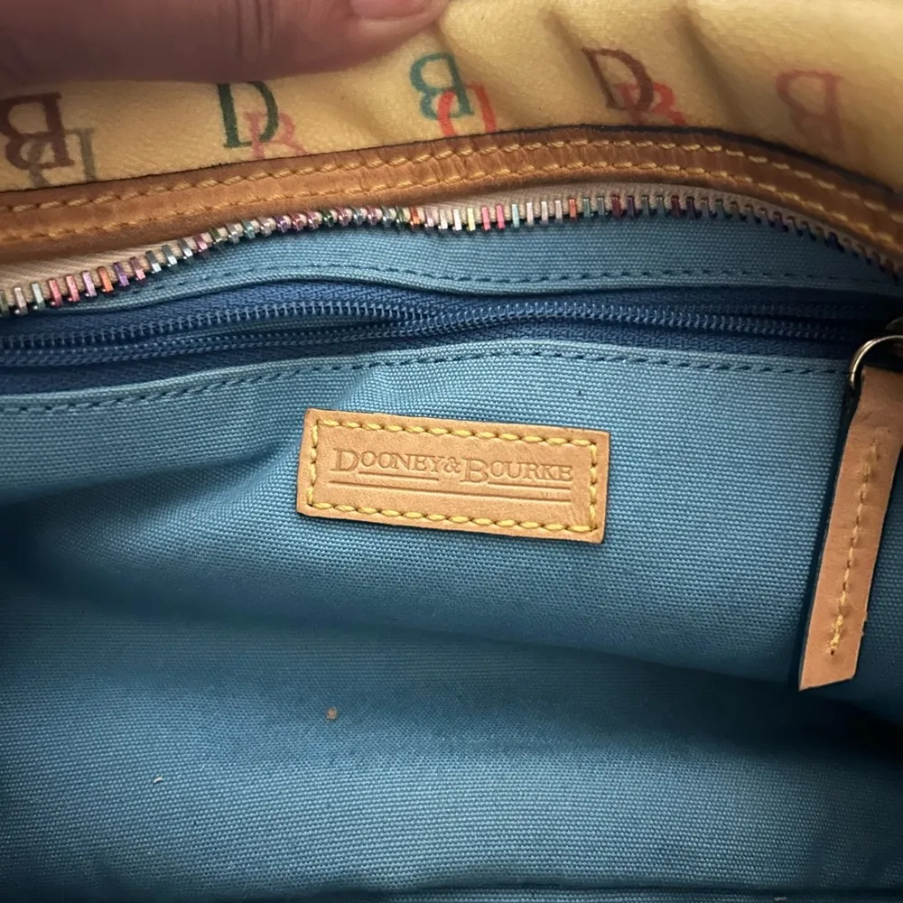 Vintage  Rainbow Logo Shoulder Bag With Heart Bag Charm. - Image 10