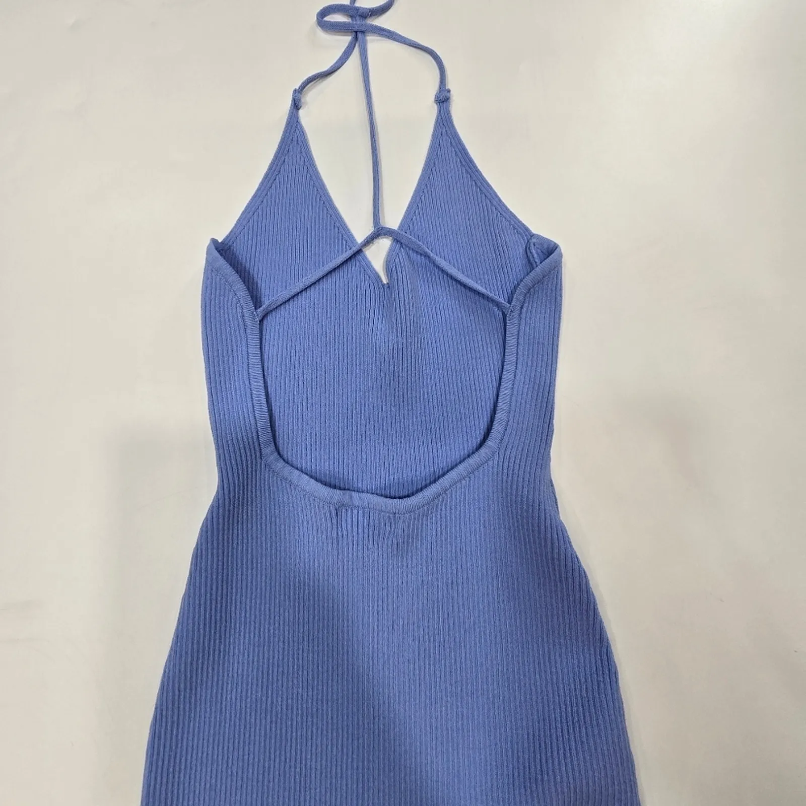 Superdown Racheal Open Back Dress in Blue Small - Image 10