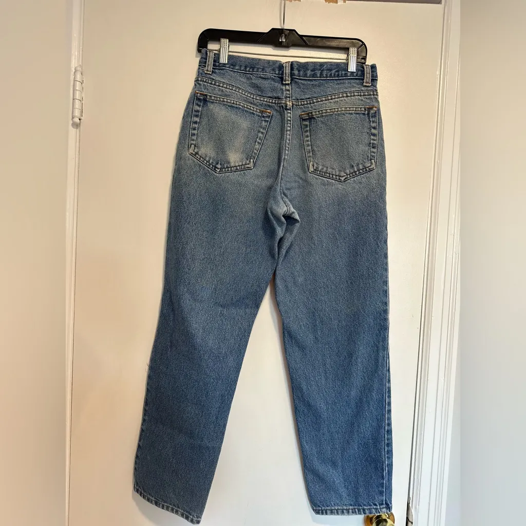 Vintage 80's 31x30 Justin Lee Ltd Stone Washed Relaxed Fit Cotton Mom Jeans. - Image 2