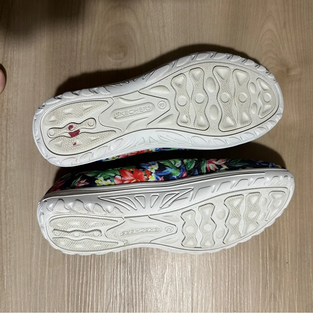 Skechers Slip On Washable Slip-Ons Multicolor Tropical Floral Shoe ‎ 7.5 - Image 10