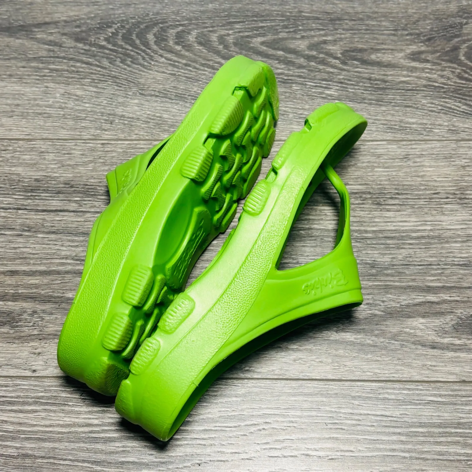 Birkenstock Birkis Lime Green Molded Sandal Walking Thong Sandals EU 38 US 7-8 - Image 5