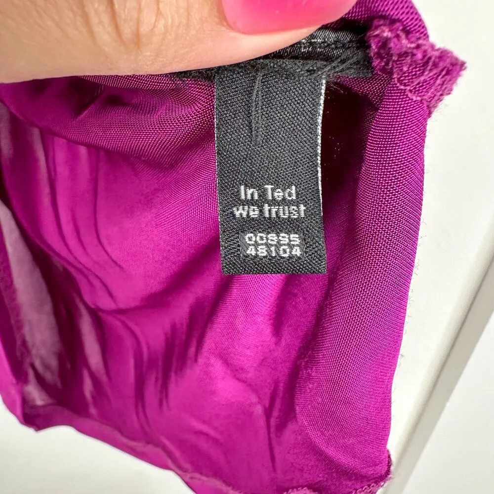 Ted Baker Purple Sleeveless Top - Image 4