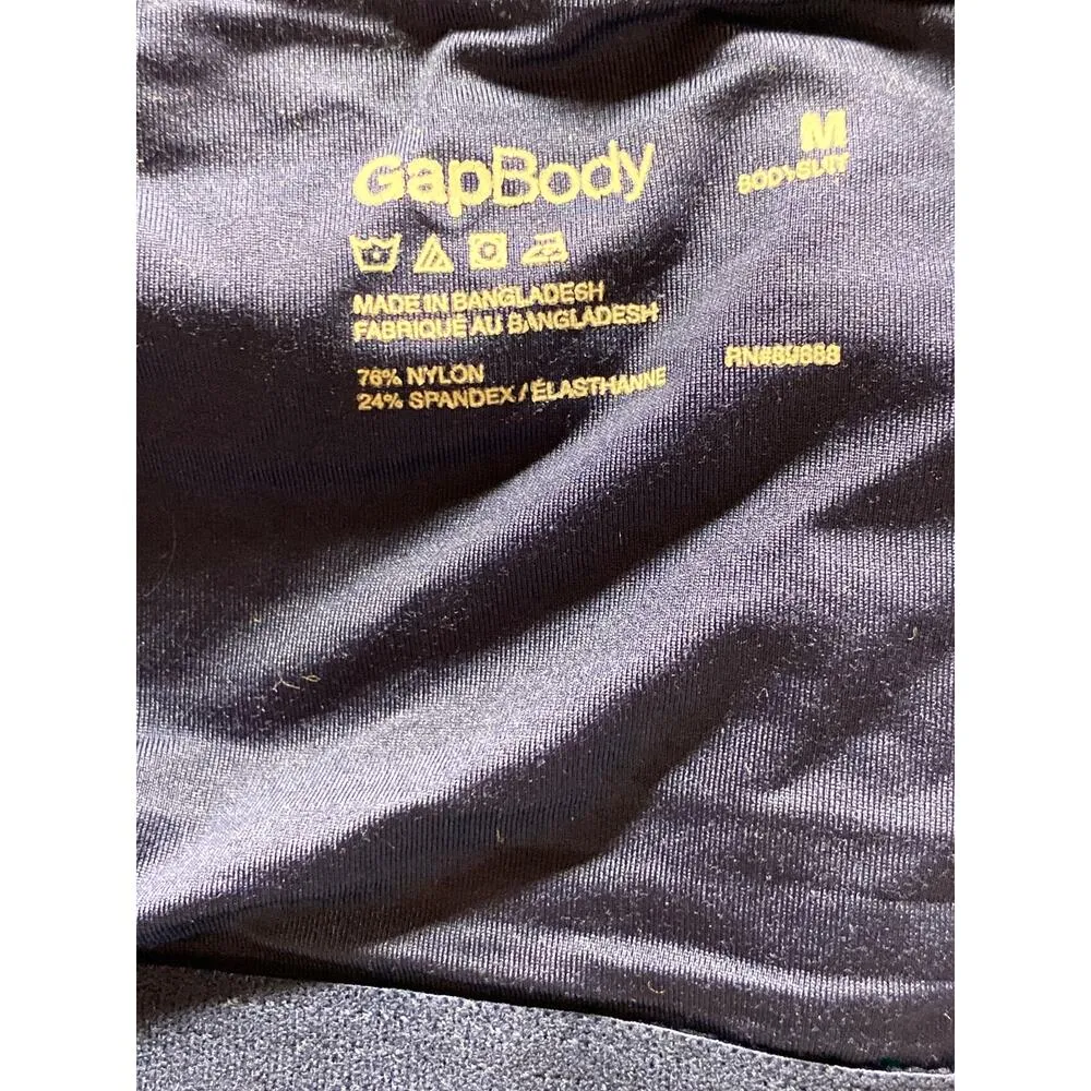 Gap Body Size M Power Athletic Romper Solid Navy Blue Fitted Workout Sporty NWT Size M - Image 5