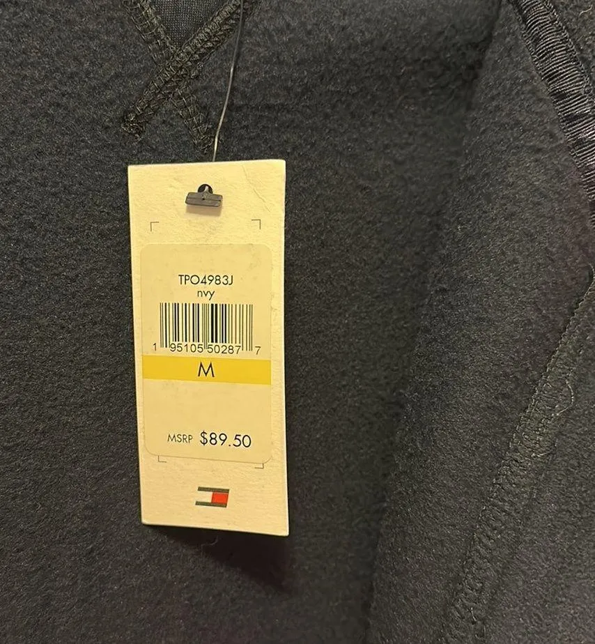 Tommy Hilfiger warm active jacket navy blue logo on long sleeve - Image 3