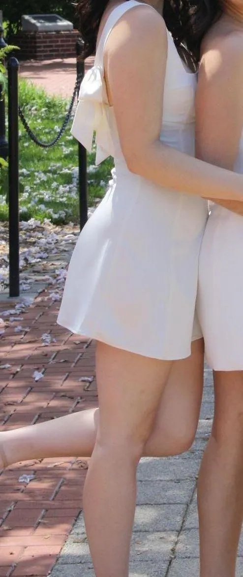 Urban Outfitters Double Bow Sleek Satin Mini Dress - Image 3