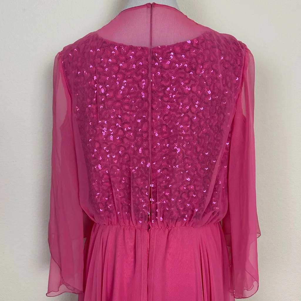 VINTAGE Mike Benet Formals Pink Dress - Image 4