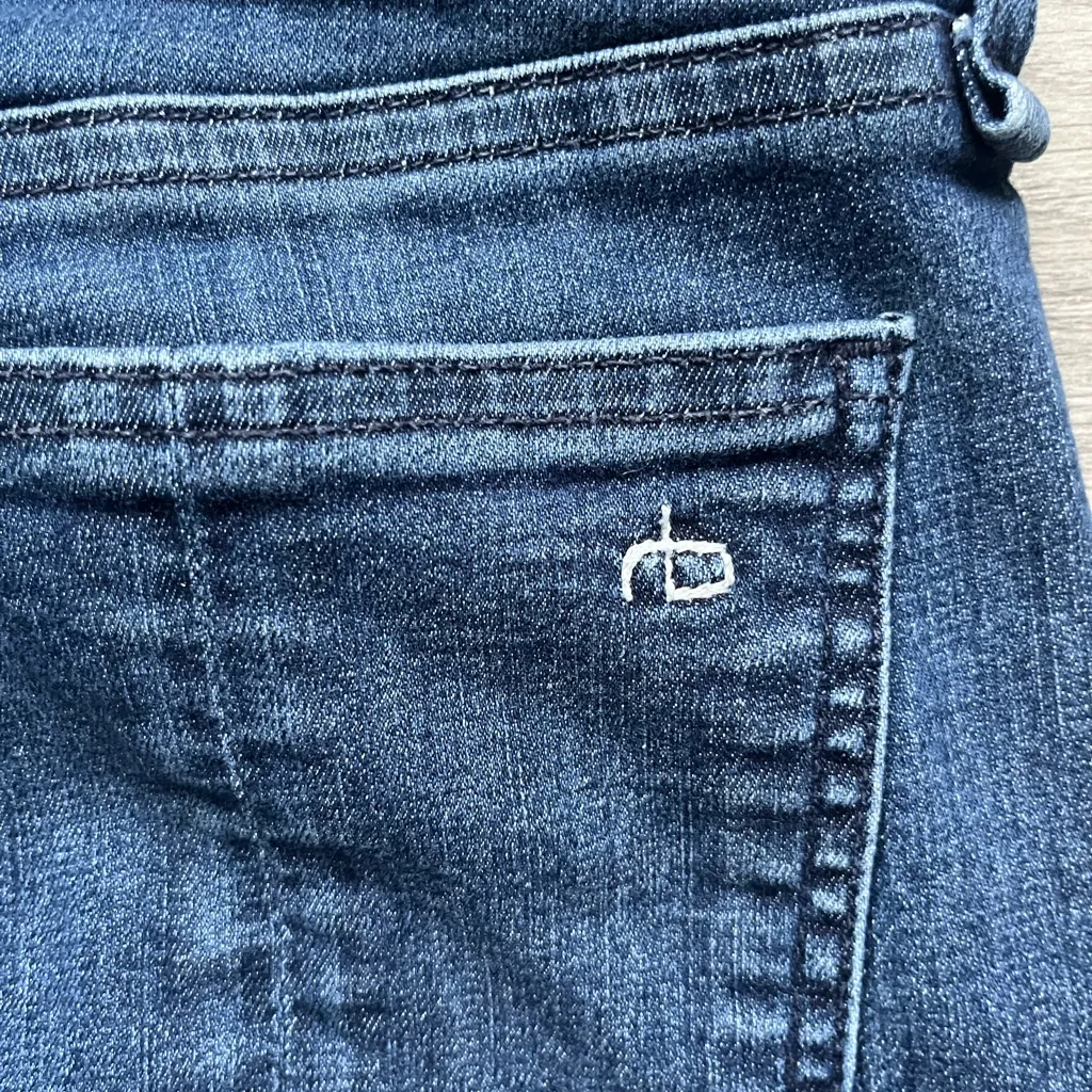 Rag & Bone Cate Mid Rise Ankle Skinny Blue Denim Jean Pants Classic Size 31 - Image 4