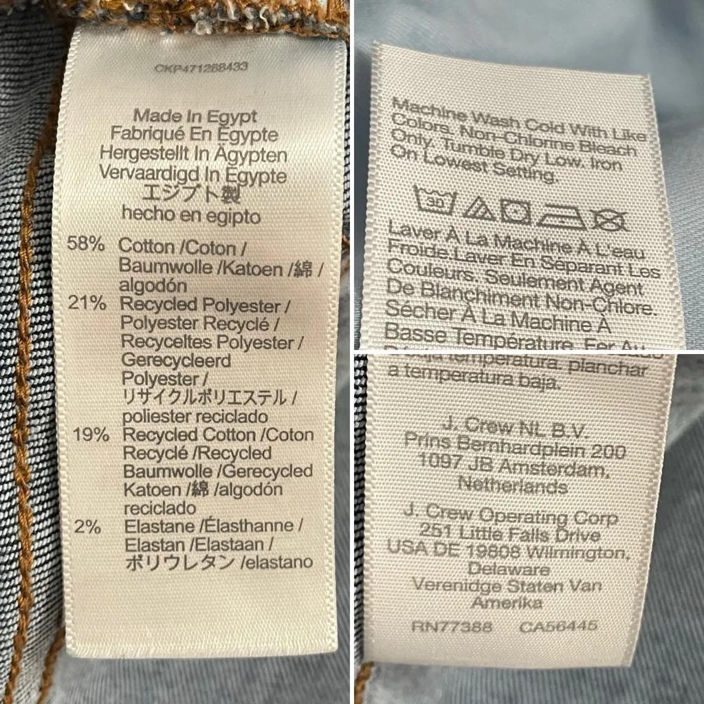 Madewell Mid Rise Kick Out Jeans Size 27 Blue Stretch Denim Cropped Dark Wash - Image 10