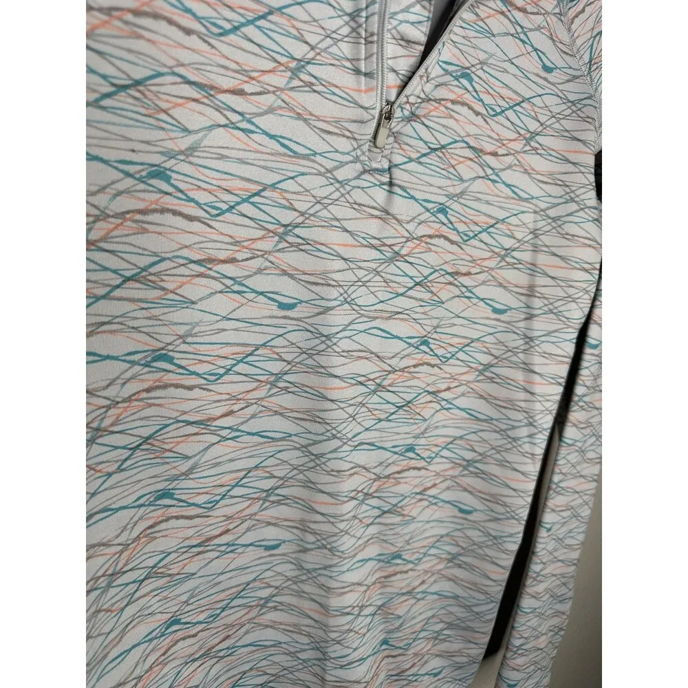 Nike Pro Combat Pullover Womens Small Gray Fitted Dri-FIT Athletic Training Top - Image 2