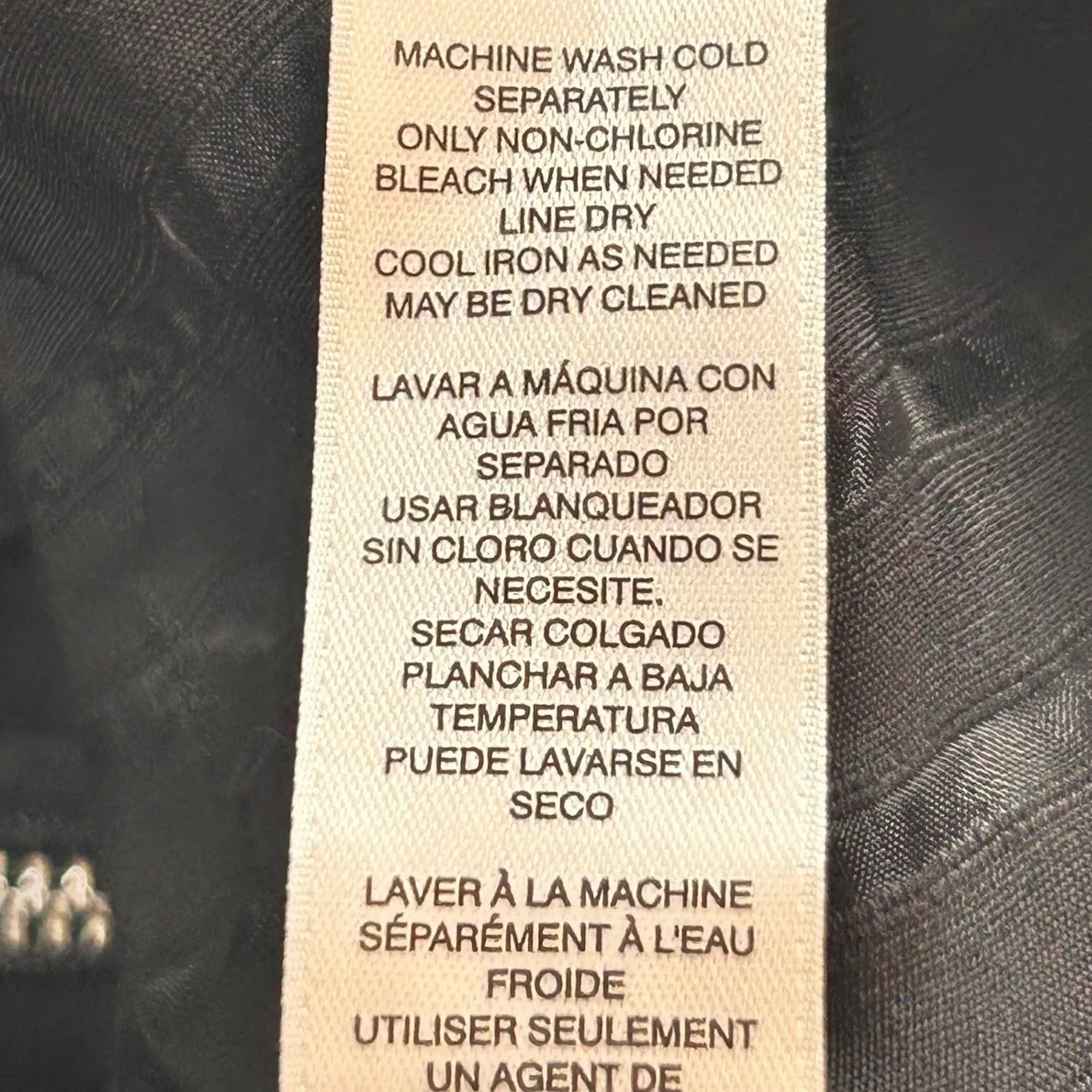 Chicos Bomber Jacket Black Large Or 2‎ - Image 9