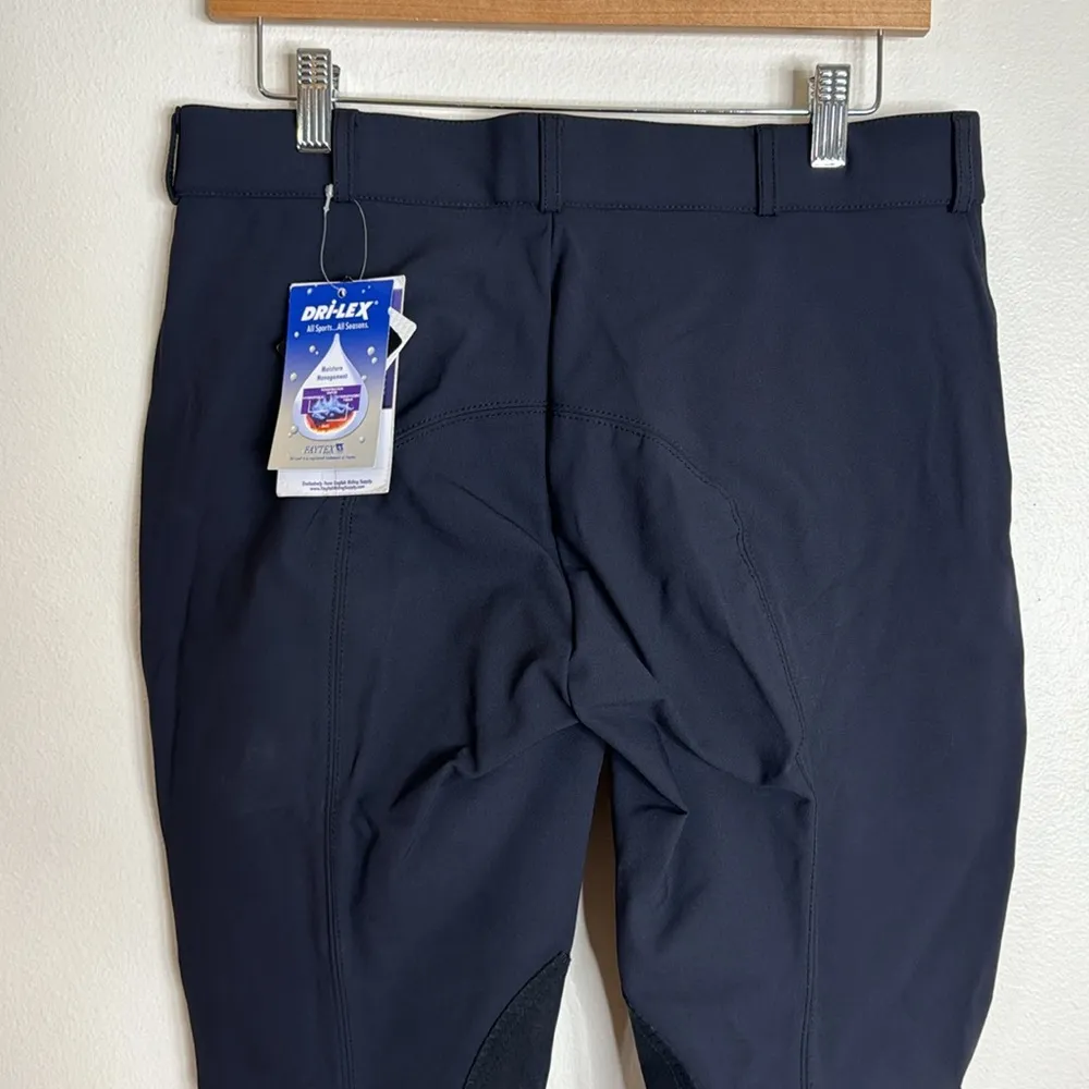 Ovation breeches dri lex ladies navy blue riding pants size 32 R - Image 8