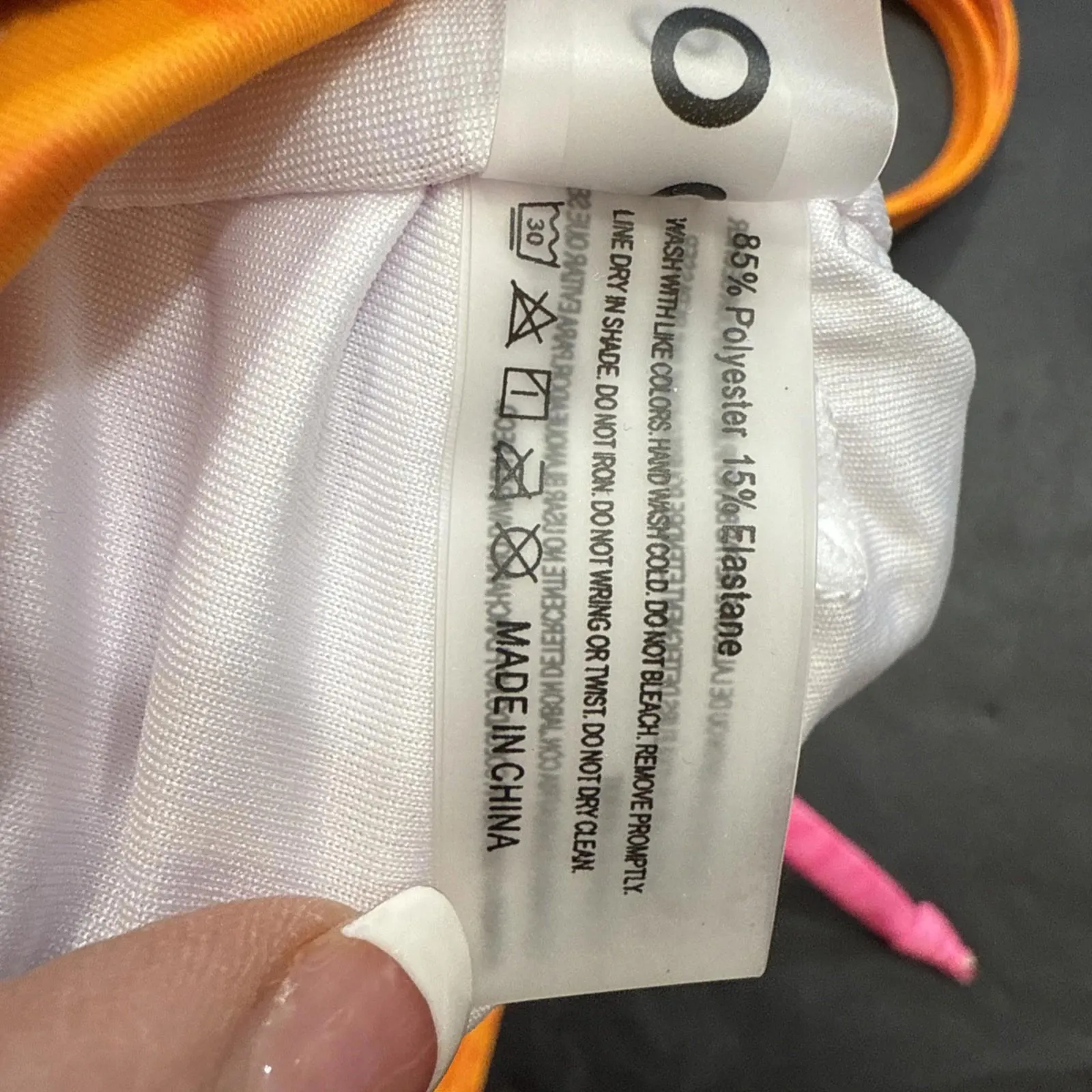 Popvil Neon Orange & Hot Pink Animal Cheetah Print 2 Piece Bikini Small NWOT - Image 12