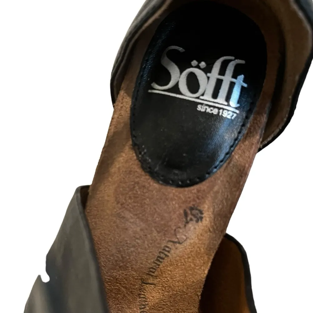 Sofft Canita Black Leather Sandal, Sz 6 - Image 14
