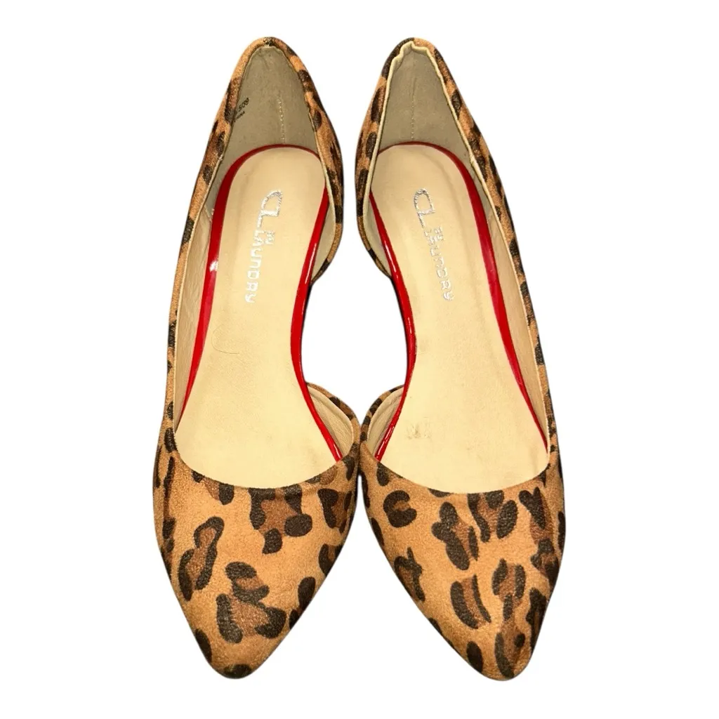 CL by Laundry Vegan Suede Leopard Print Heels
Style Angelina Brown Tan
Size: 8.5 - Image 7