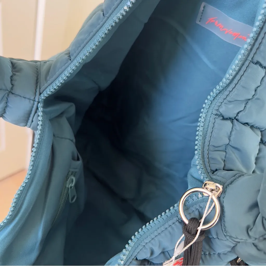 NWT Free People Printed Carryall in Endzone Blue - Image 6