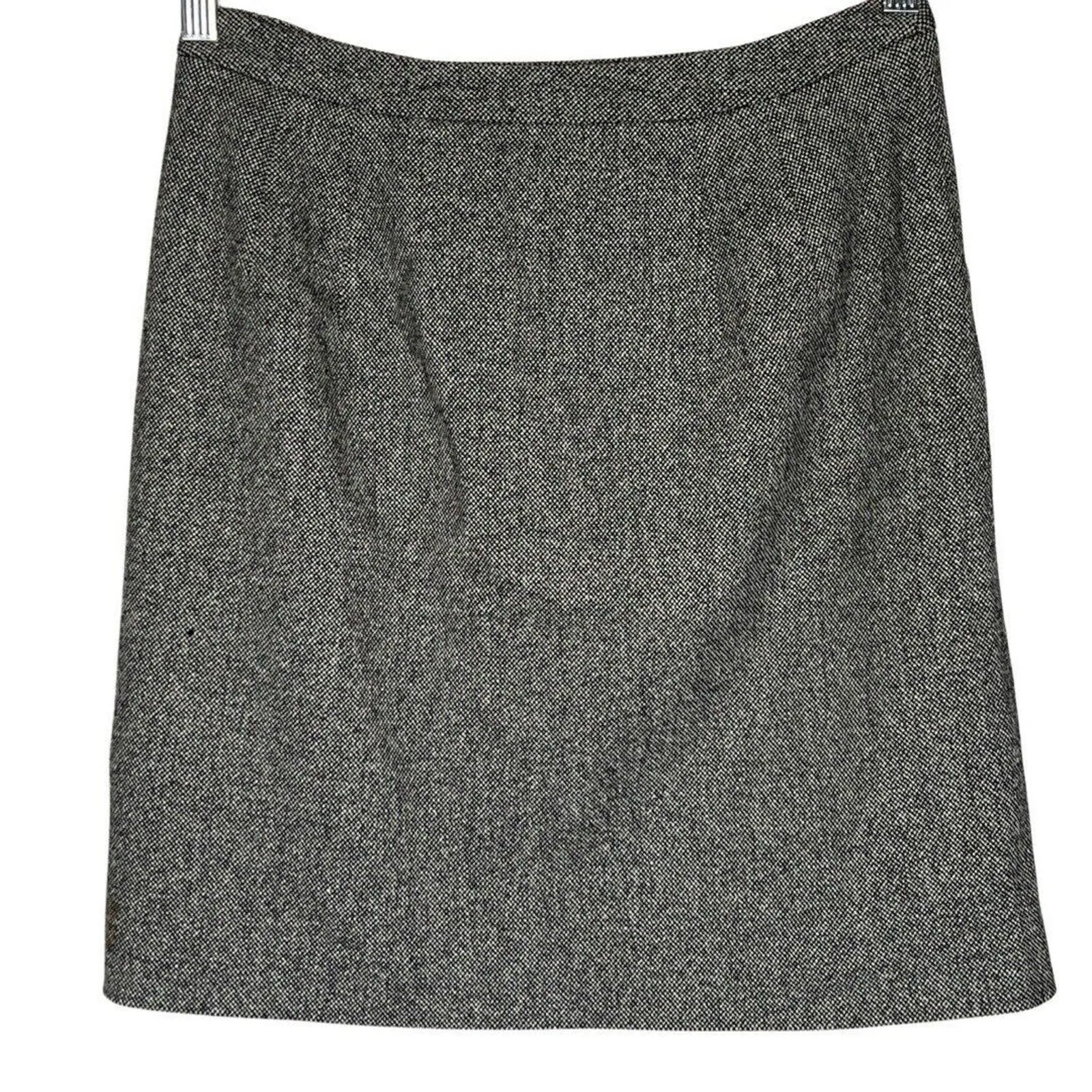 J Crew Skirt Womens 6 Gray Wool Blend Pencil Straight Skirt Office Casual Preppy - Image 2