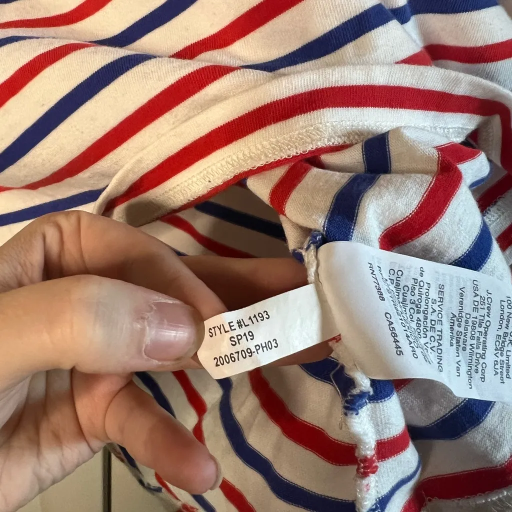 J. Crew Striped Oversized Tee - Image 7