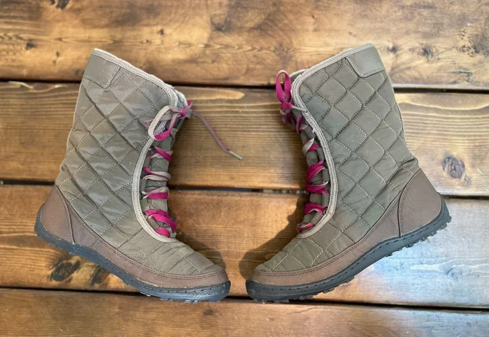 COLUMBIA Crystal Mid Lace Waterproof Quilted Boots 200 Grams Size Women’s 7 - Image 10