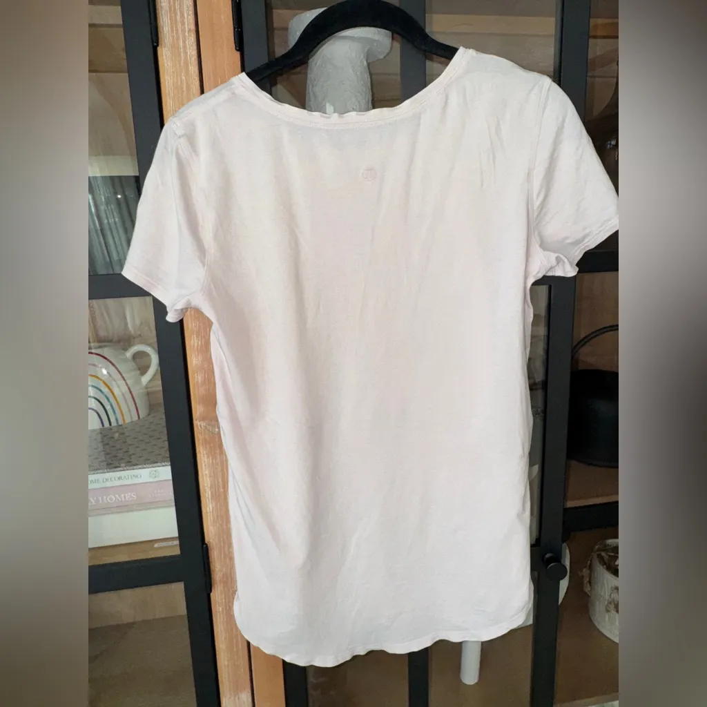 Lululemon love crew t-shirt tee short sleeve strawberry milk pale blush pima - Image 6