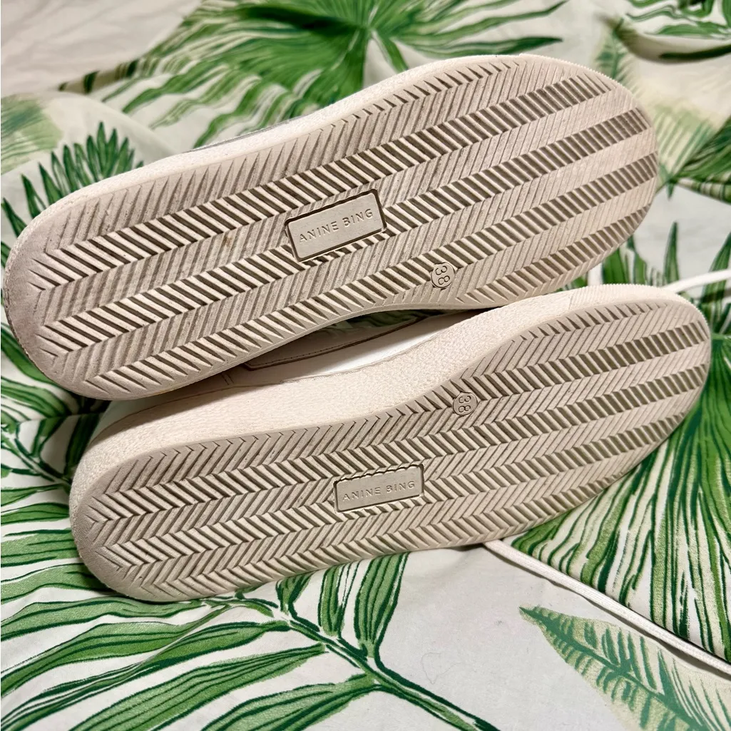 Anine Bing Hayden White High-Top Sneakers High Tops Streetwear size 38 US 8 - Image 6