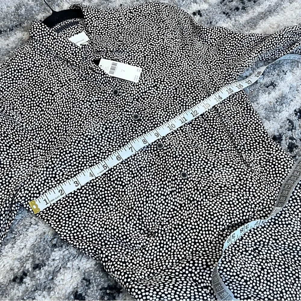 Anthropologie Loveland Wide Leg Black & White Jumpsuit New Size 2 - Image 12