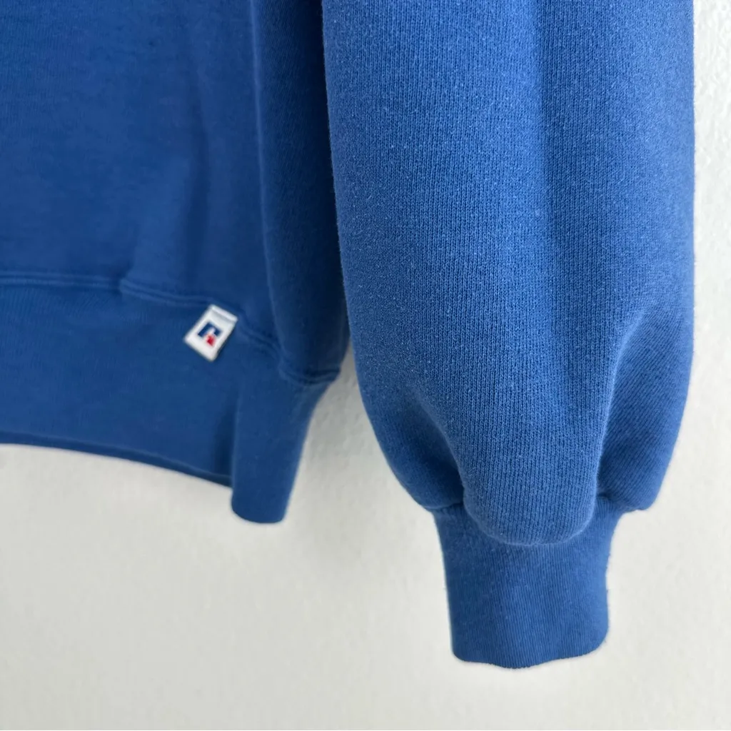 Blue Dolphins off the shoulder sweatshirt - Image 4