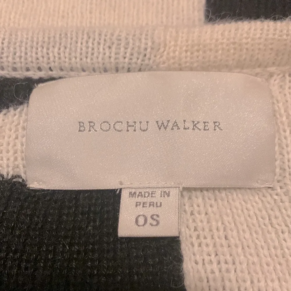 Brochu Walker Alpaca Wool Stripes City Poncho One Size - Image 10