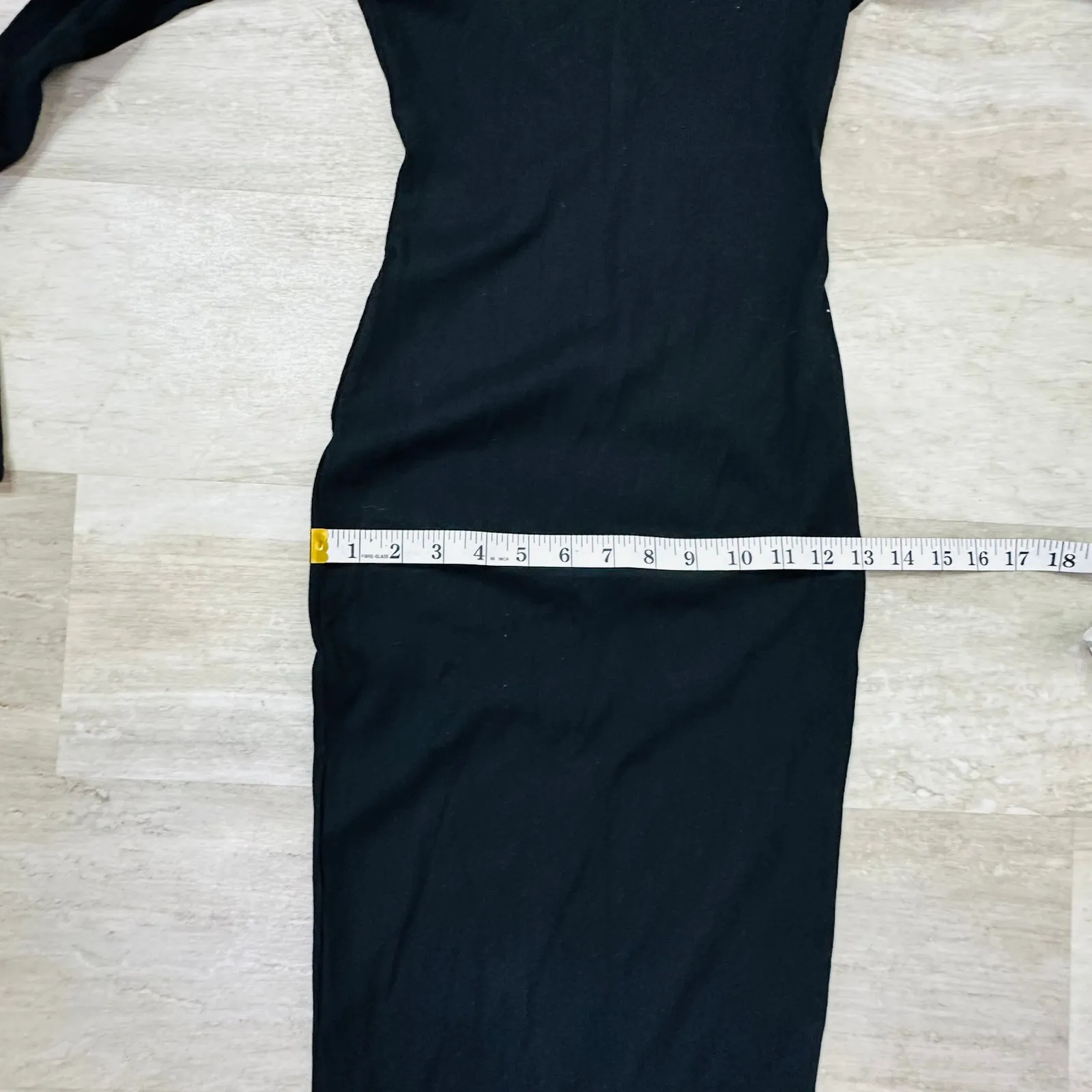 NEW Meshki Sierra Scoop Neck Long Sleeve Midi Dress Ribbed Black Size Small - Image 13