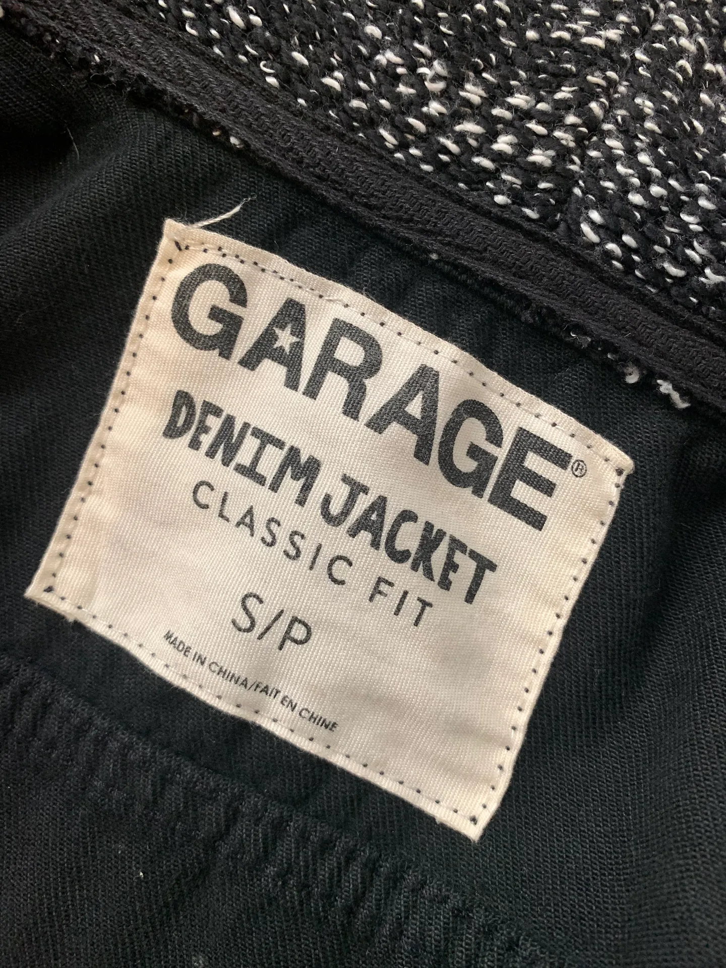 Garage Black Denim Jacket - Image 7