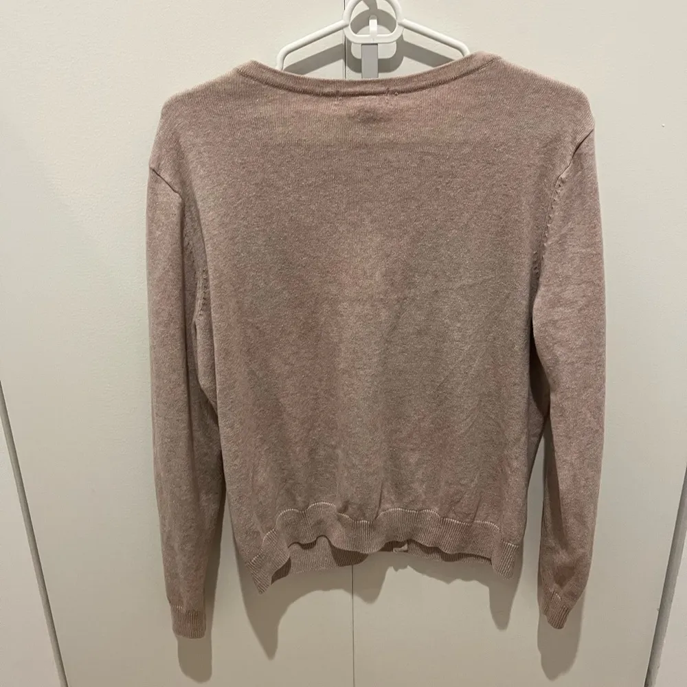 H&M Taupe Basic cardigan. 100% cotton - Image 5