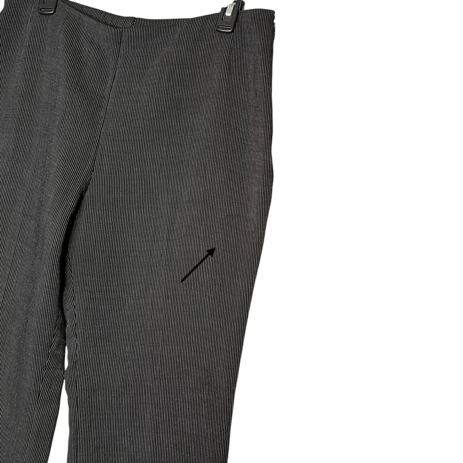 Akris Bergdorf Goodman Pantsuit Womens 12 Gray Pinstripe Suit Blazer Pants - Image 13