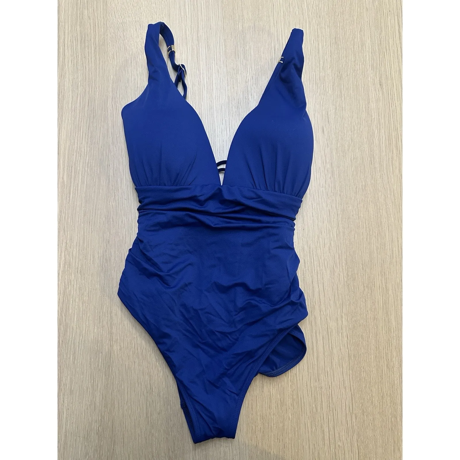 Lauren Ralph Lauren Womens Beach Solids Slimming Fit One Piece - Size 10 Xx1700 - Image 3