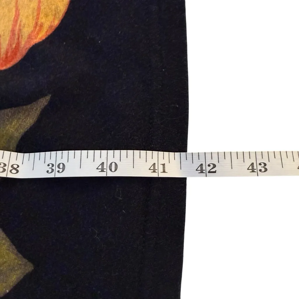 The Kit by Daniel Vosovic Midi Tank Dress Black Floral Camelia Large Art Deco - Image 11