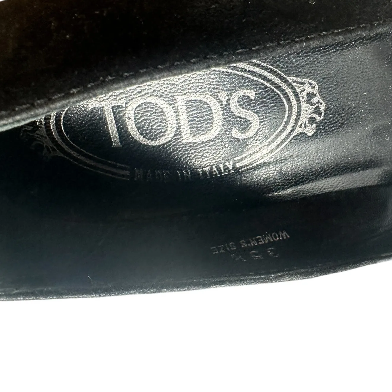 Tod's Zeppa Gomma Wedge Heels Pumps Shoes Suede Black‎ Size 35.5 US 5.5 - Image 11