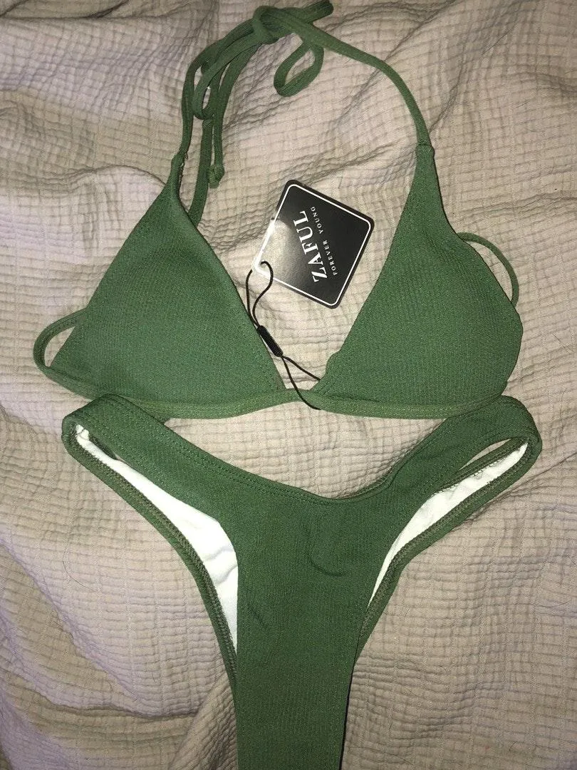 Zaful forest green bikini - Image 2